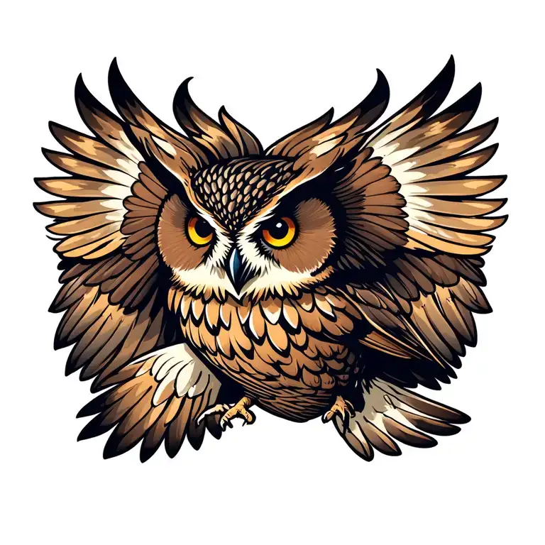 Owl Flying