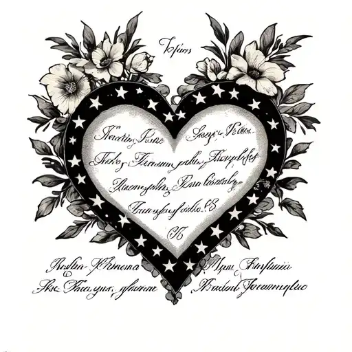 I Would Like To Create A Heart Shape With My Kids Signatures And Dates Of Birth