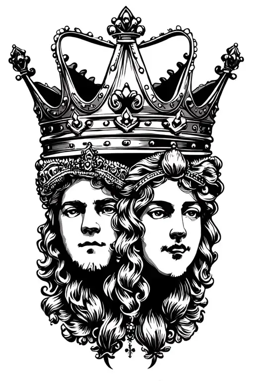 Crown King And Queen