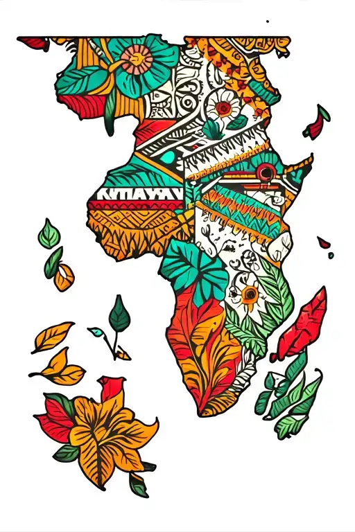 African Map Highlighting Kenya