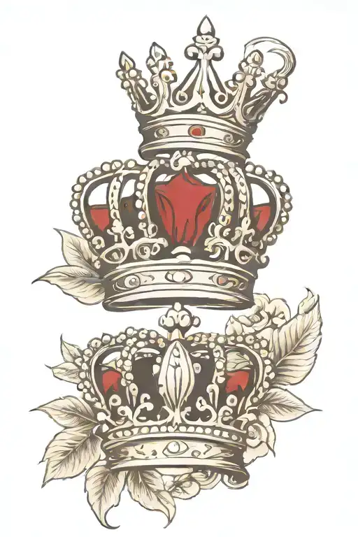 Three Crowns Symbolising Family Members