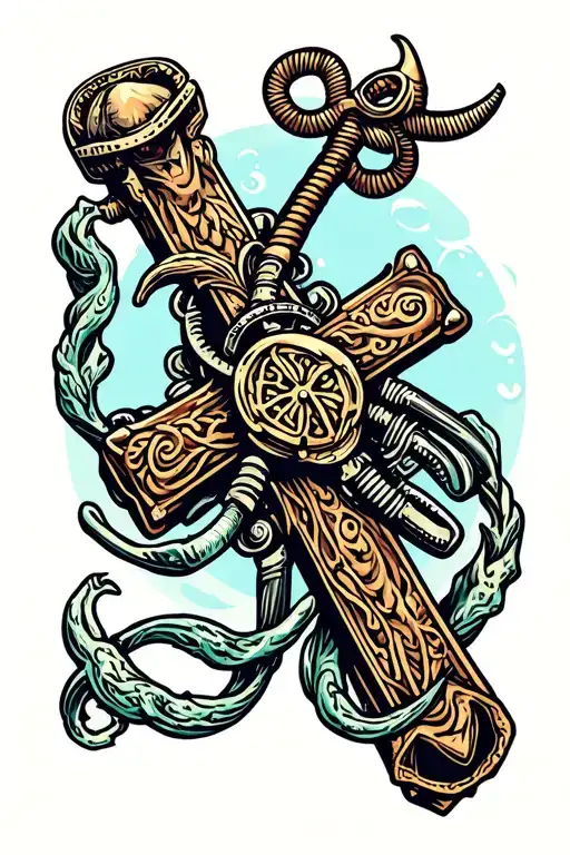 Cross And Scuba Diving