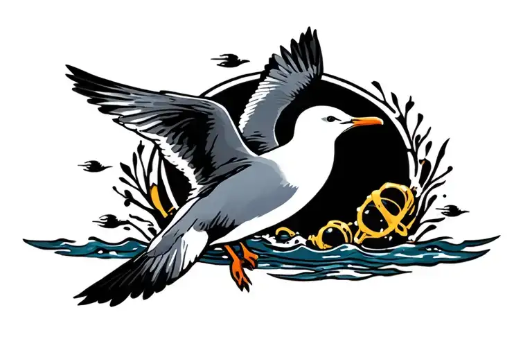 Scuba Diving With Seagulls