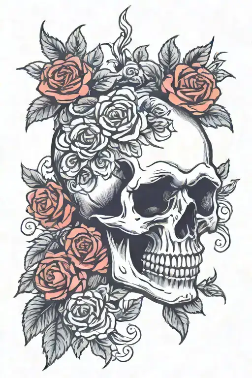 Skull And Roses