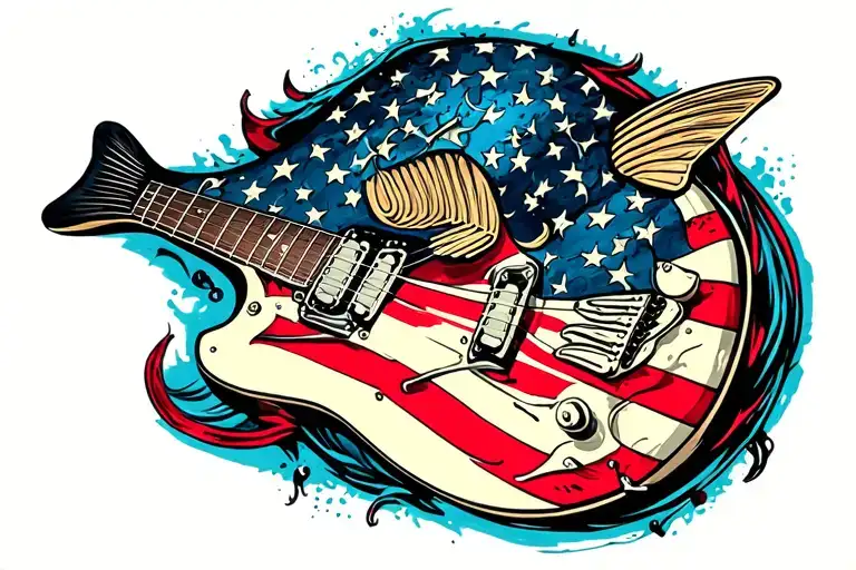 Bull Bass Guitar Cyberpunk