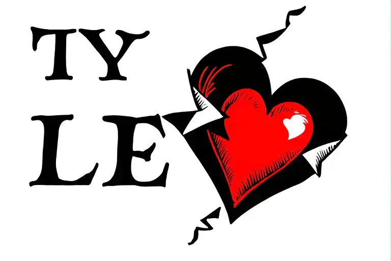 Broken Heart Symbolizing Love