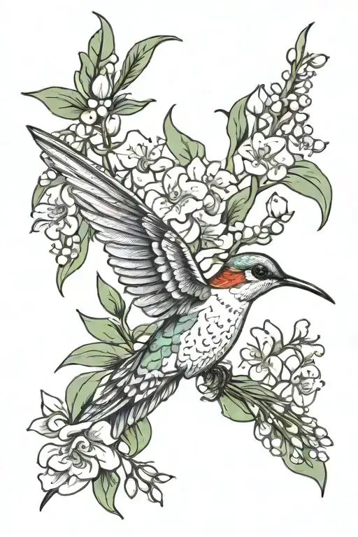 Sternum Hummingbird Lily Of The Valley Flower