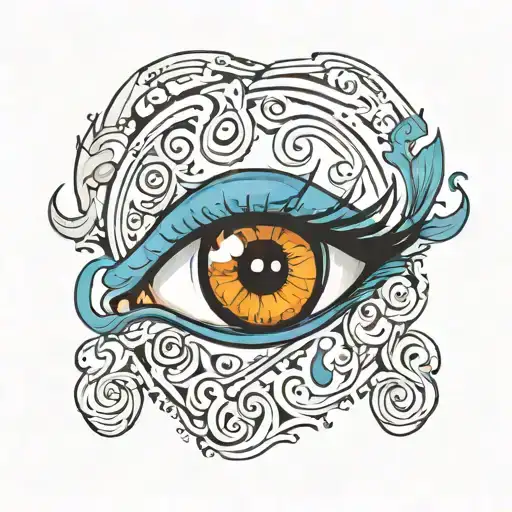 Sally Face One Eye Glowing Blue