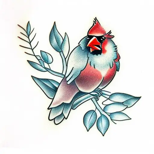 Cardinal And Brazilian Jasmine