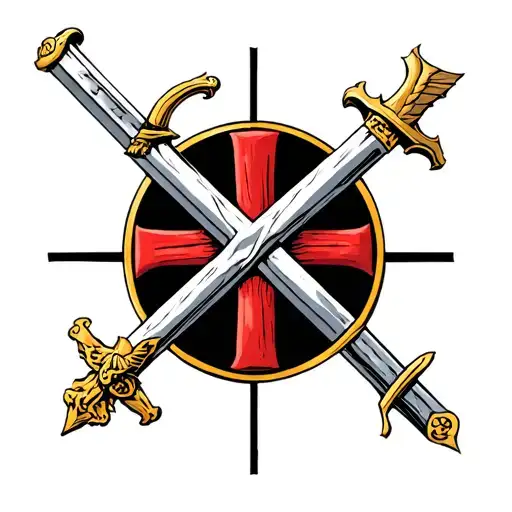 Knights Templar With Ave Ave Christus Rex