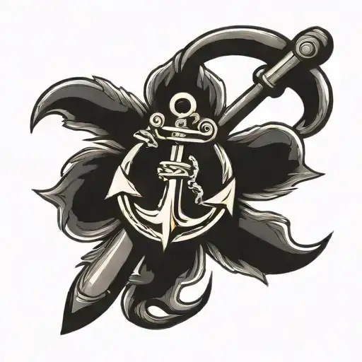 Australian Navy Anchor And Propellers