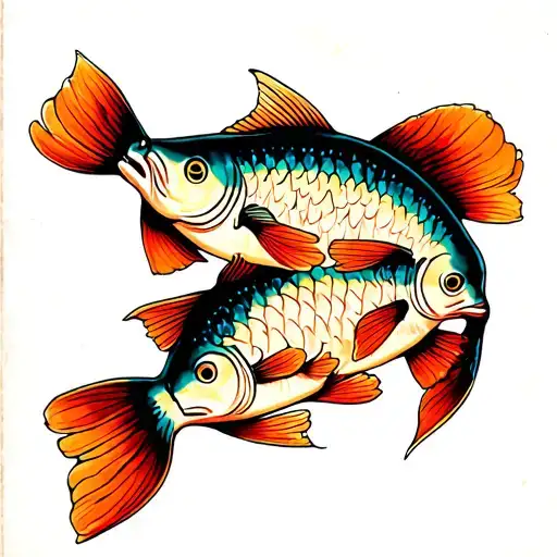 Two Fish With Shadows