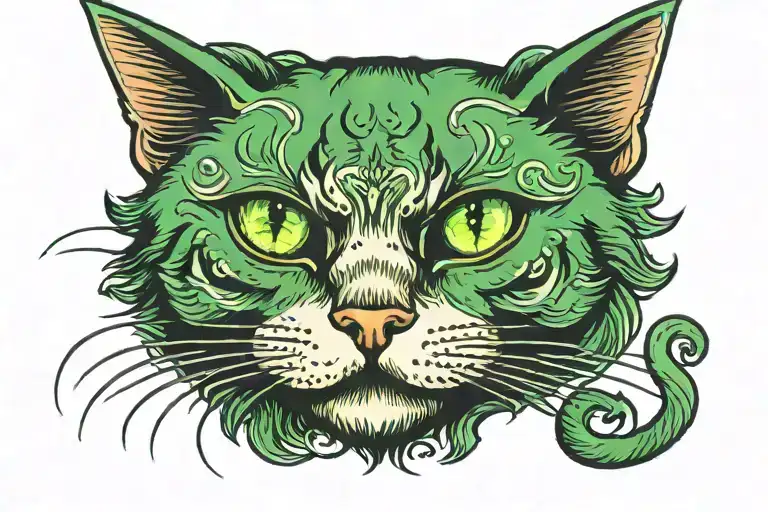 Cat With Green Eyes