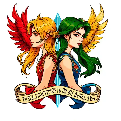 Fierce Diety Link And Sora Back To Back