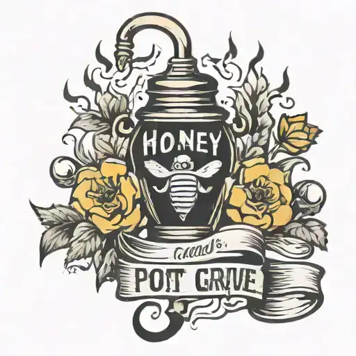 Honey Pot Cradle To Grave Lettering