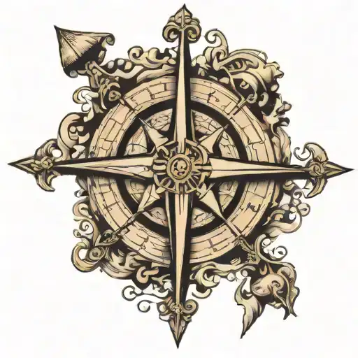 Intricate Pirate Compass