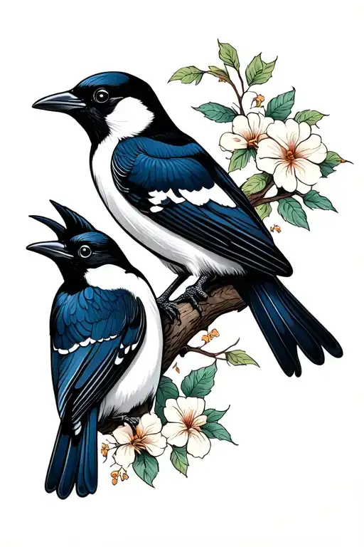2 Magpies Two For Joy