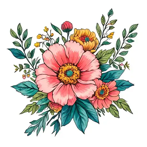 Birth Flower Bouquet