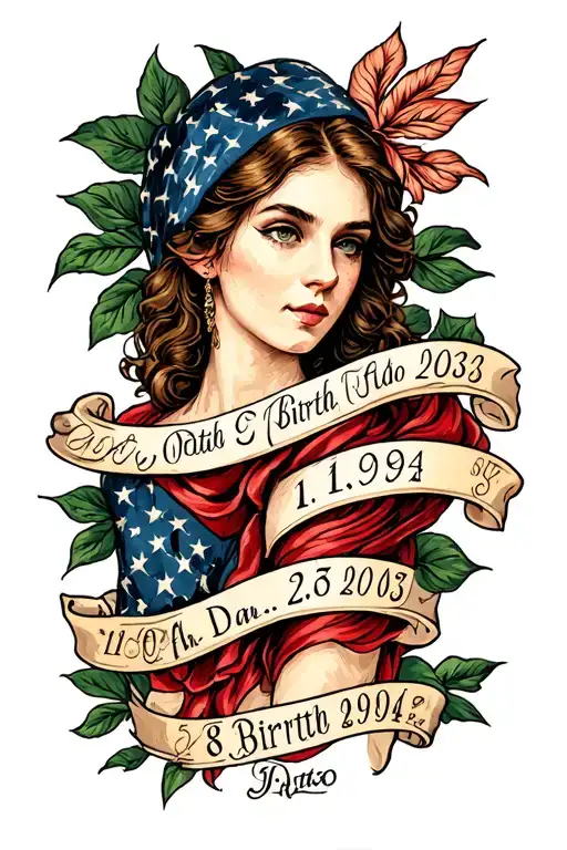 Make A Sleave Tatto With Fade And 3 Birthdates On The Forarm