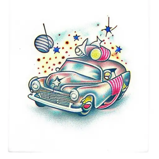 Falling Stars And Candy Car