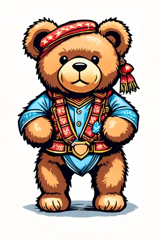 Traditional Teddy Bear Standing