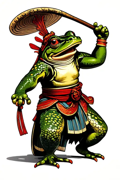 Dancing Samurai Frog
