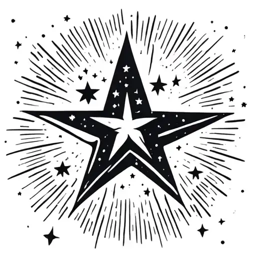 Shooting Star In Space