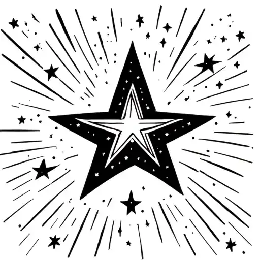 Shooting Star In Space