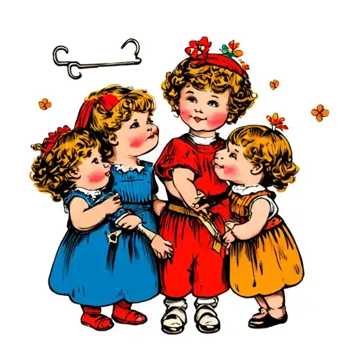 Nappy Safety Pins For 3 Grandchildren The Names