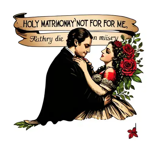 Holy Matrimony's Not For Merather Die Alone In Misery