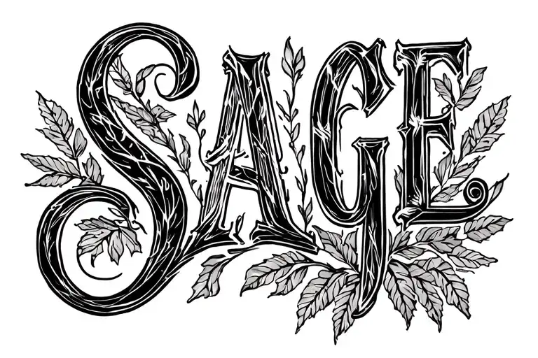 Sage Name Written