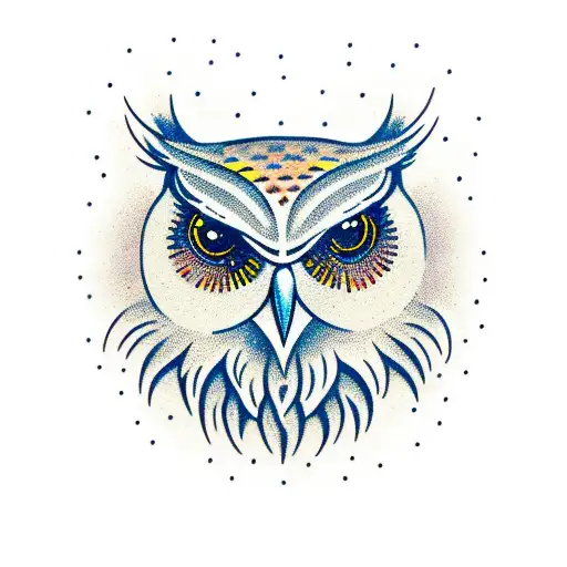 Owl With Sparkles Evan