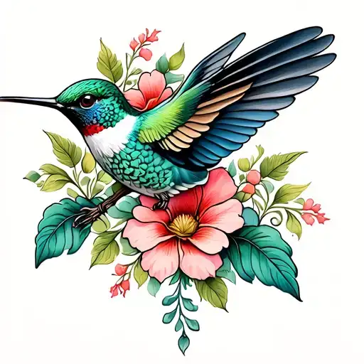 Kolson Lynnleigh Hummingbird Floral Filigree