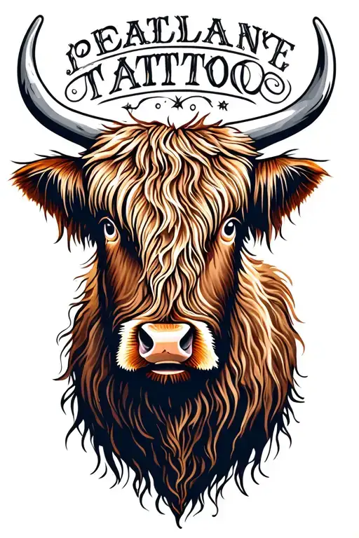 Highland Cow Head