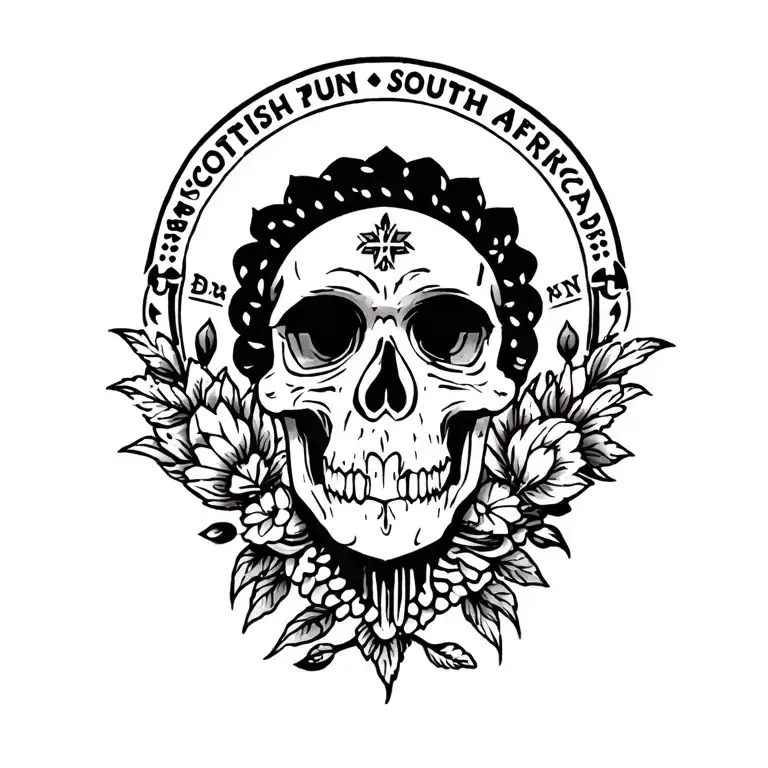 Scottish And South African Tattoo Design