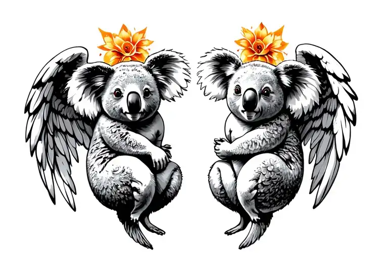 Angels To The 2 Koalas Hang2