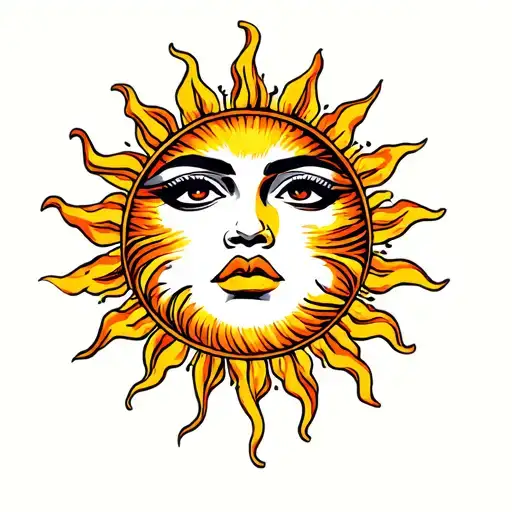 Sun With Face