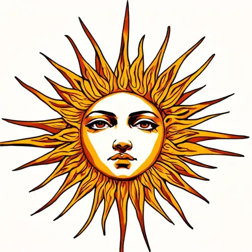 Sun With Face