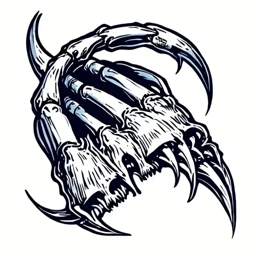 Traditional Scratch Mark With Claw