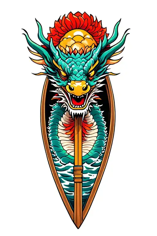 Dragon Boat Inside Representing