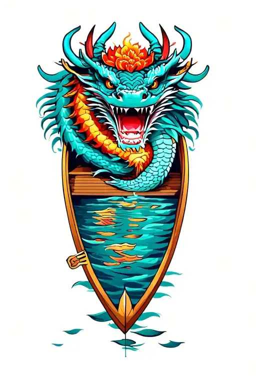 Dragon Boat Inside Representing