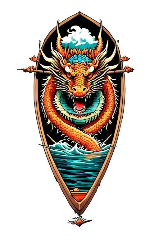 Dragon Boat Inside Representing