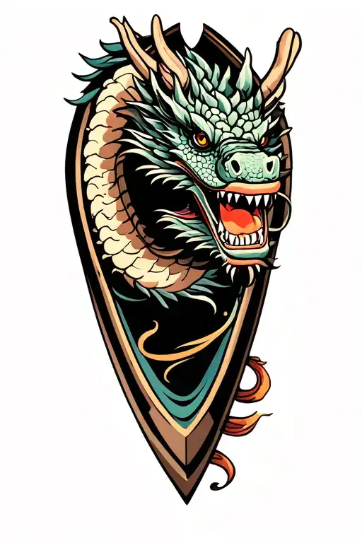 Dragon Boat Inside Representing The Client's Strength And Smiling
