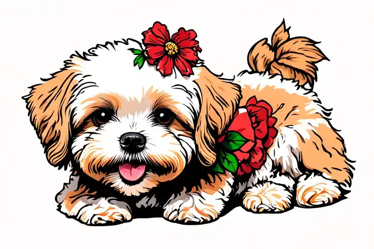 A Happy Maltipoo Named Leo