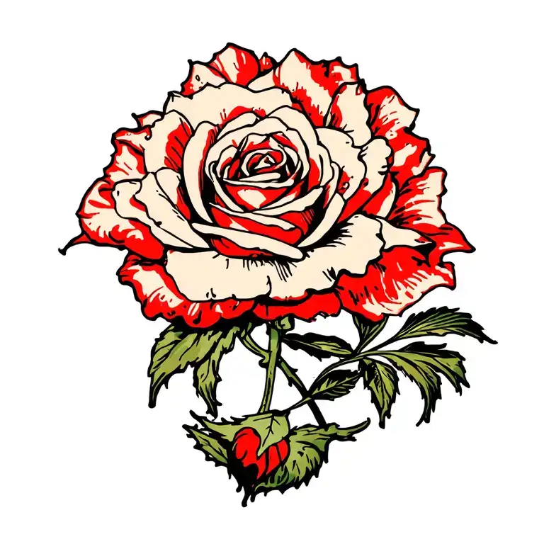 Black Rose Turning To Red