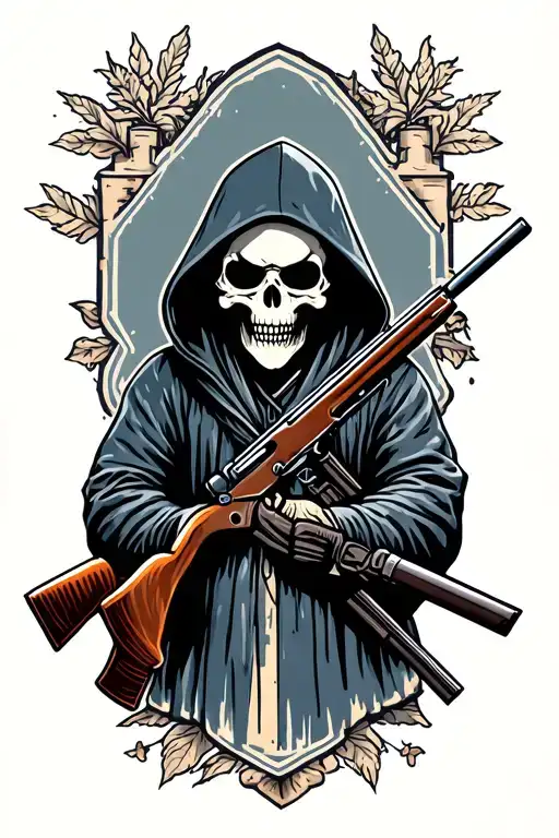 Hooded Reaper With Rifle
