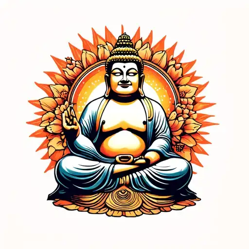 Happy Buddha Sitting