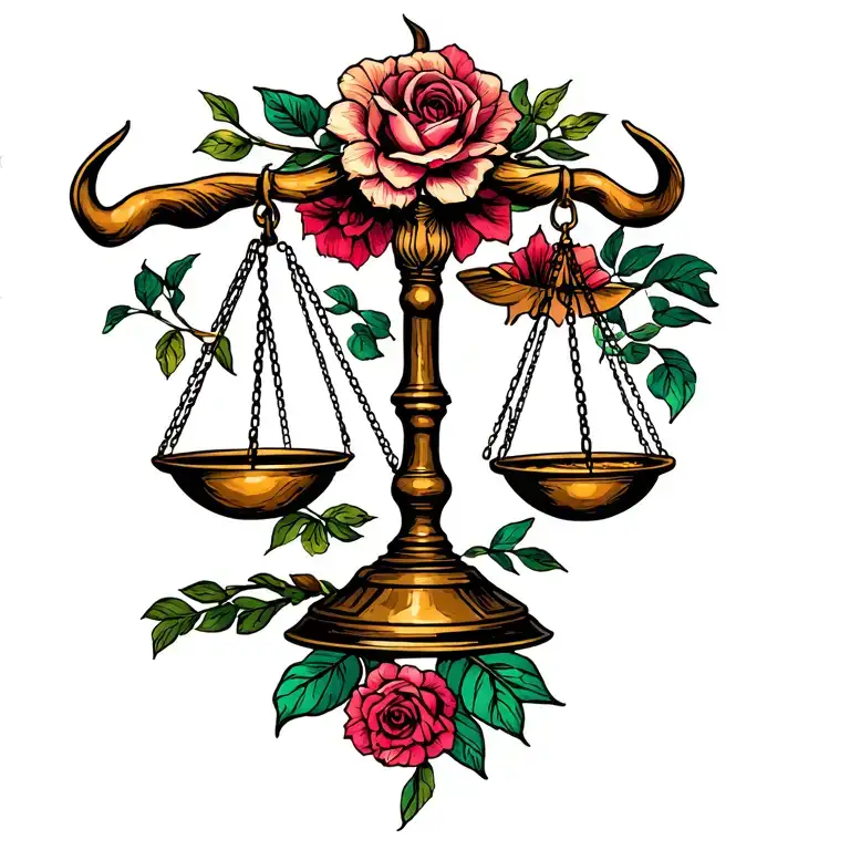 Taurus And Libra Scales Balancing Life