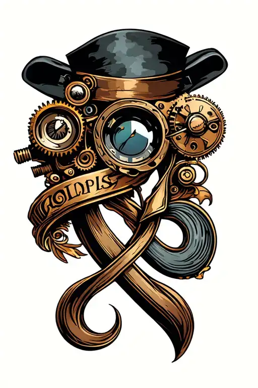 Steampunk Infinity Symbol