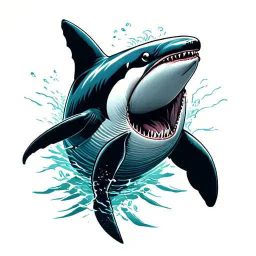 A Badass Angry Us Navy Military Killer Whale Swimming Underwater Eviscerating An Enemy Submarine